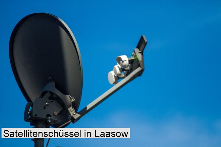 Satellitenschüssel in Laasow